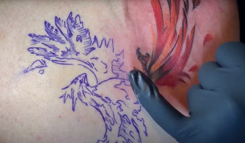Phoenix Flames tattoo