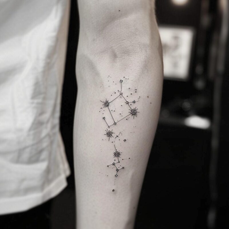 star map tattoo
